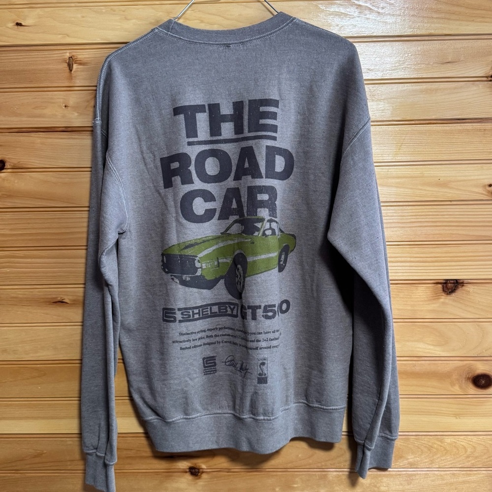Selby The Road Car Classic Gray Crewneck Sweatshirt Small